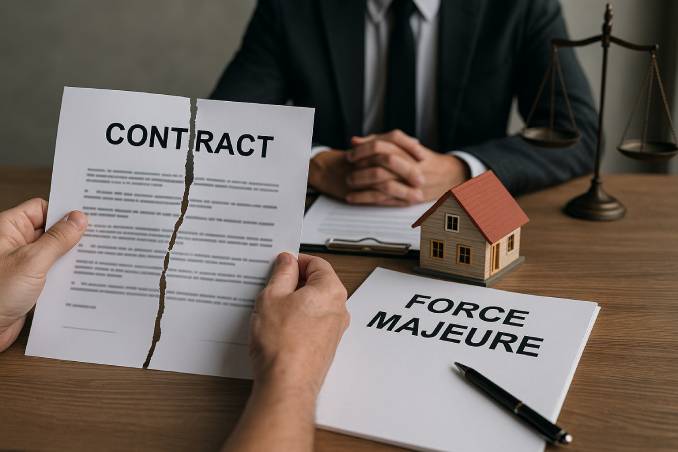 incumplimiento de contrato de arras por causa de fuerza mayor